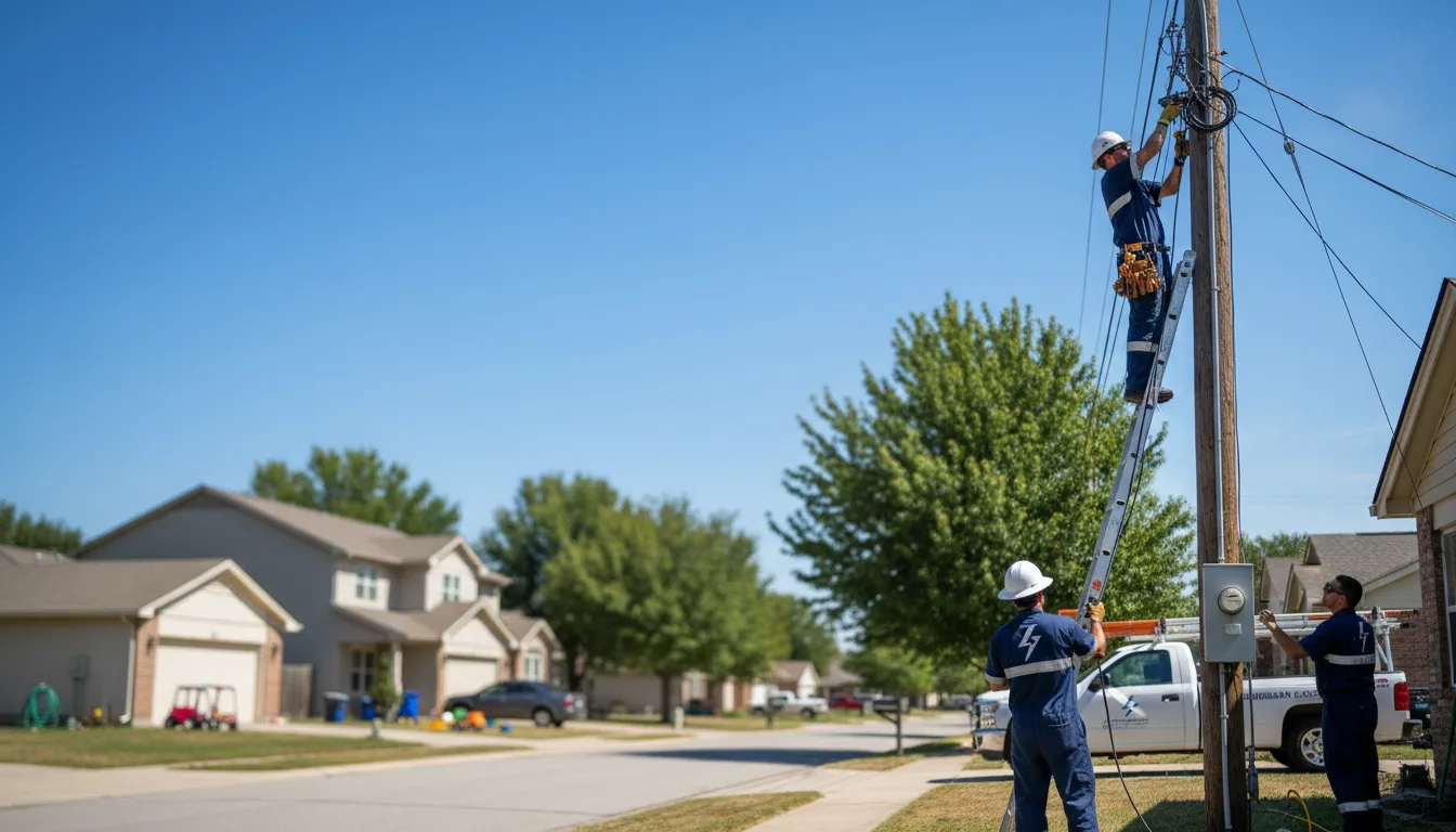 Residential electrician providing installation services in Roberts, MT